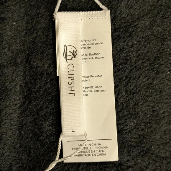 🆕 NWT Cupshe Navy Blue White Tropical Floral Swim Bottoms Large - Picture 7 of 11